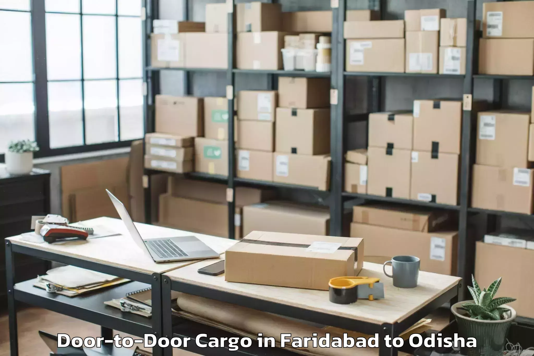 Professional Faridabad to Hirakud Door To Door Cargo